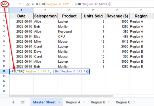 How to Make a Master Sheet in Google Sheets (4 Suitable Ways) - Excel ...
