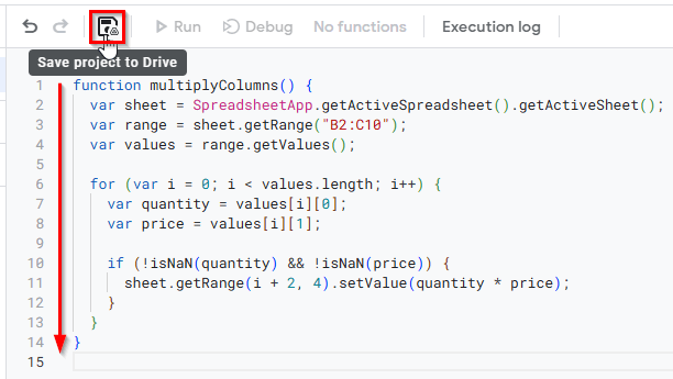 Applying Apps Script Code to Multiply Columns Automatically