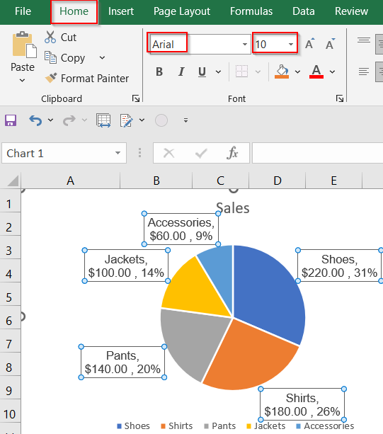 Steps to Show Both Percentage and Value in Excel Pie Chart
