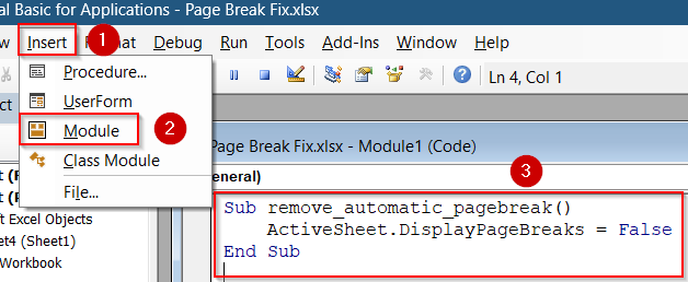 Use VBA to Quickly Hide or Show Automatic Page Breaks