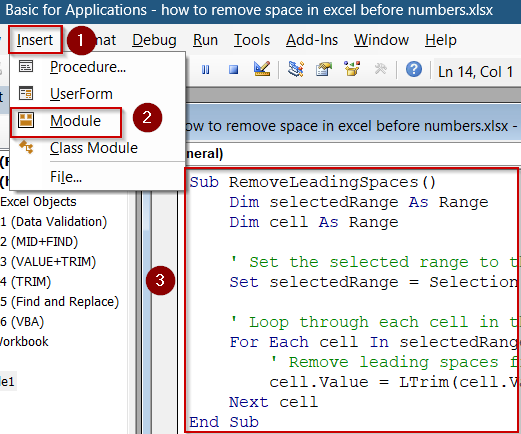 Remove Leading Spaces Using VBA Code Instantly