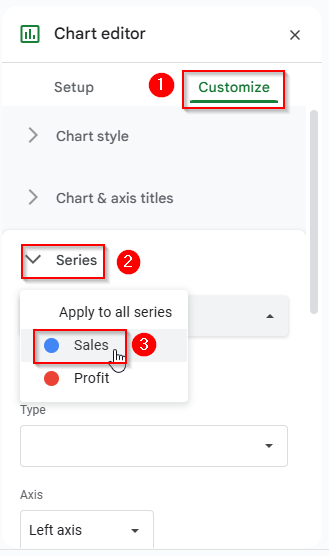 Make A Combo Chart Using the Chart Editor in Google Sheets