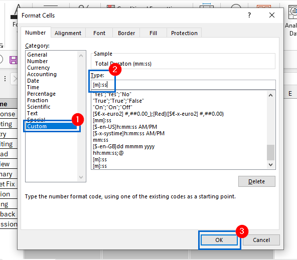 Add Minutes and Seconds Using the TEXT function
