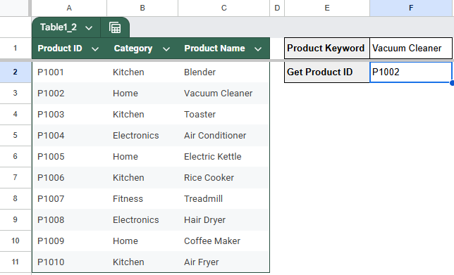 Use FILTER for Dynamic Reverse Lookups in Google Sheets