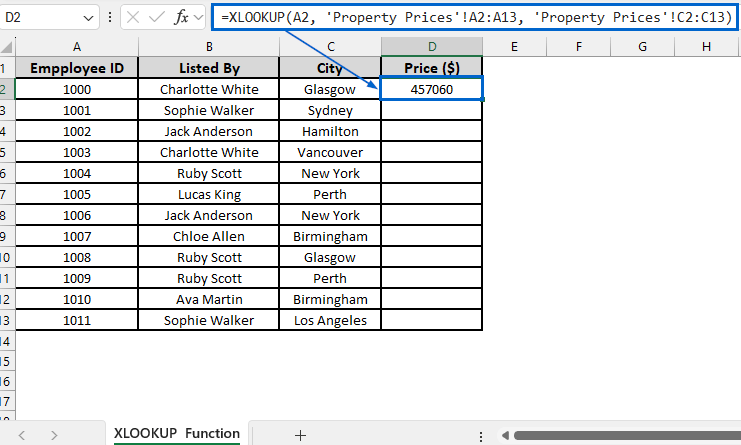 Alternatives to the VLOOKUP Function for Data Transfer Across Worksheets