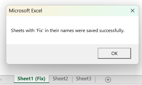 Save Only Worksheets with Specific Text/Word as Separate Files
