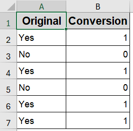 Use VBA to Convert Yes/No to 1/0