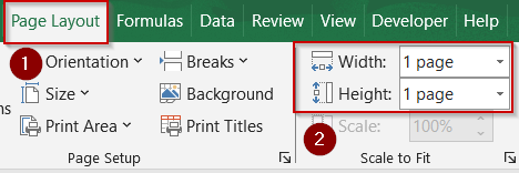 Manually Adjust Page Scaling for Precise Control When Saving Excel as PDF