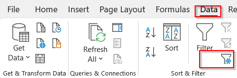 Advanced Filter Option Using One Condition
