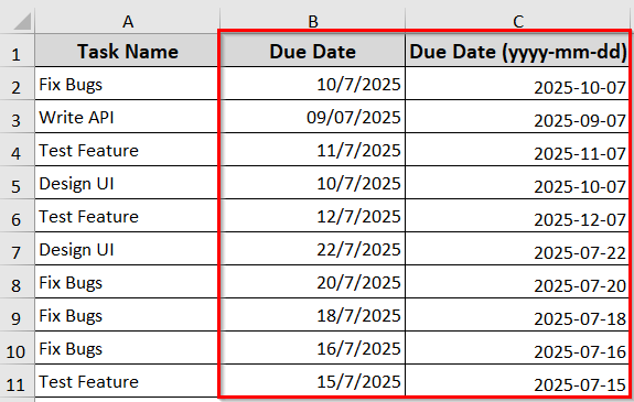 Format Date YYYYMMDD Using VBA Format Function