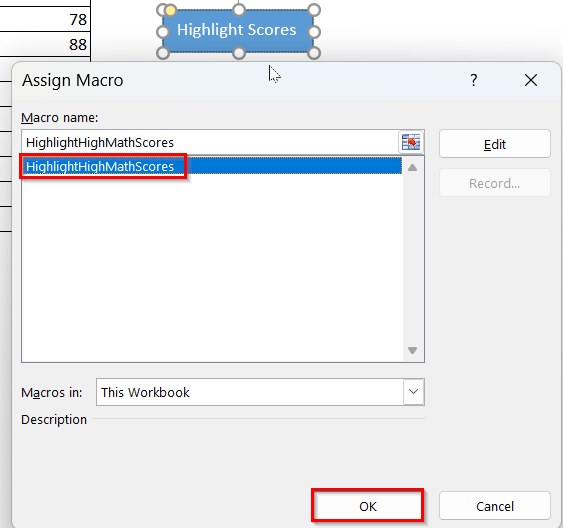 Using Excel Shapes to Create a Macro Button