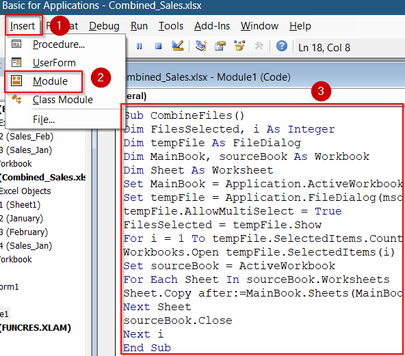 Use Excel VBA to Automatically Merge Multiple Files into One Workbook with Separate Sheets
