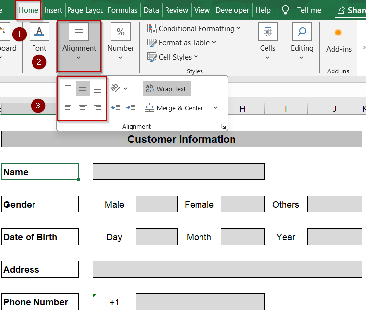 Design a Custom PDF Form in Excel with Fillable Fields