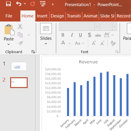 Use a Live Link to Insert Excel Chart into PowerPoint