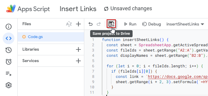 Automate Cross-File Linking with Apps Script