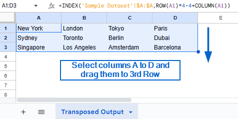 Transpose Every N Rows to Columns