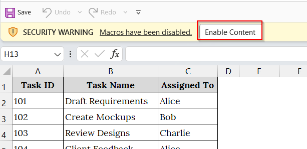 Applying VBA Macro to Highlight Active Row in Excel