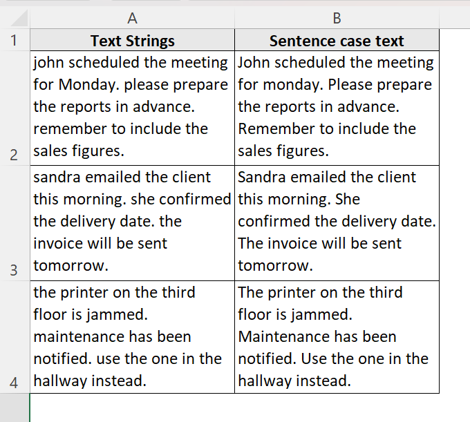 Insert VBA Macro to Change Sentence Case in Excel