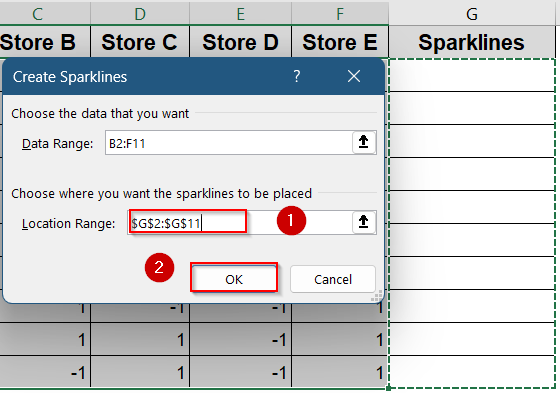 Use Win/Loss Sparklines to Highlight Positive and Negative Values