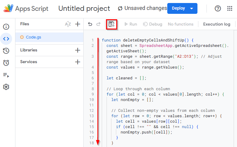 Using Google Apps Script