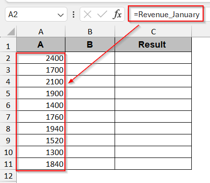Apply Dynamic References with Named Ranges Across Sheets