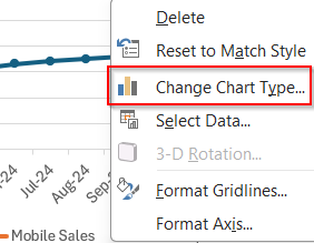 Use a Different Chart Type (e.g., XY Scatter or Bar Chart)
