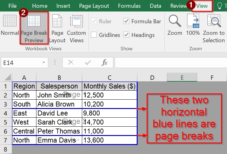 Applying VBA Macro to Move Page Breaks in Excel