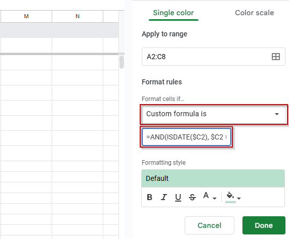 Combine ISDATE and AND Functions for Reliable Date Validation in Conditional Formatting
