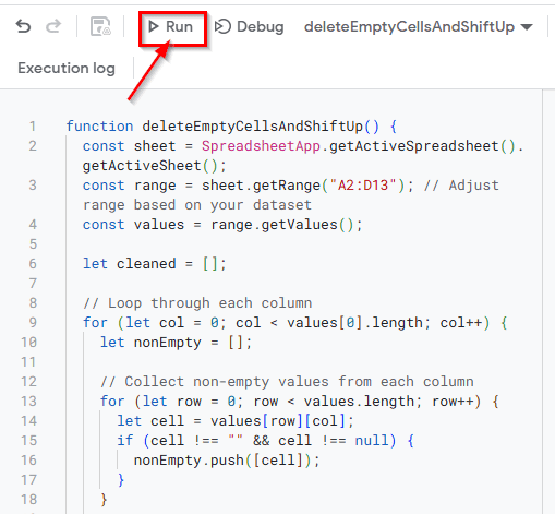 Using Google Apps Script
