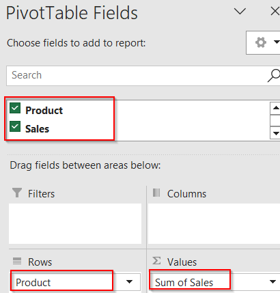 Insert a Pivot Table to Sort a Bar Chart in Reverse Order