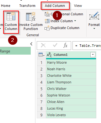 Randomly Sort the Names in a List Using Power Query