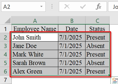 Use Logical Functions (AND/OR) to Highlight Entire Row in Excel with Conditional Formatting