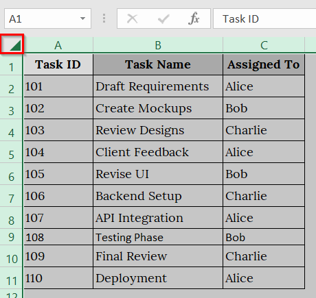 Combining Define Name, Conditional Formatting & VBA to Highlight Active Row in Excel