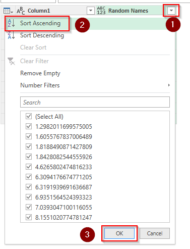 Randomly Sort the Names in a List Using Power Query