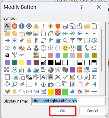 Add a Macro Button to The Quick Access Toolbar