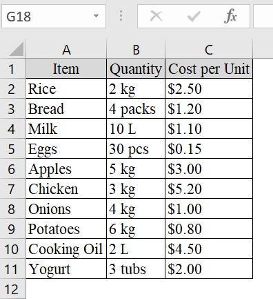 Use Print Selection to Print the Selected Area in Excel