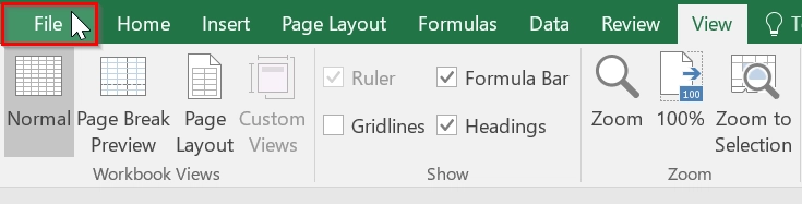 Using Excel Settings to Change Theme Colors