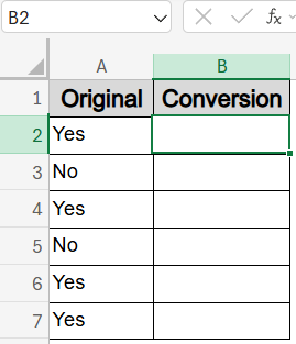 Make Yes 1 and No 0 Using IF Function