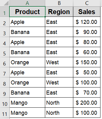 Use the Consolidate Tool to Summarize Duplicate Rows