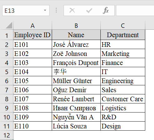 Use Save As Command to Export Excel as UTF-8 Encoded CSV