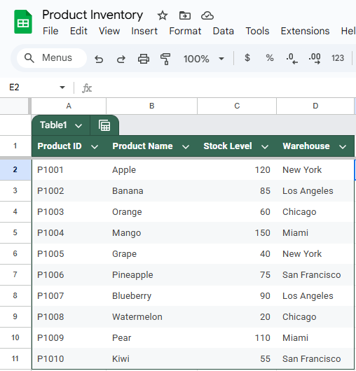 Link Data Between Google Sheets Files Using IMPORTRANGE
