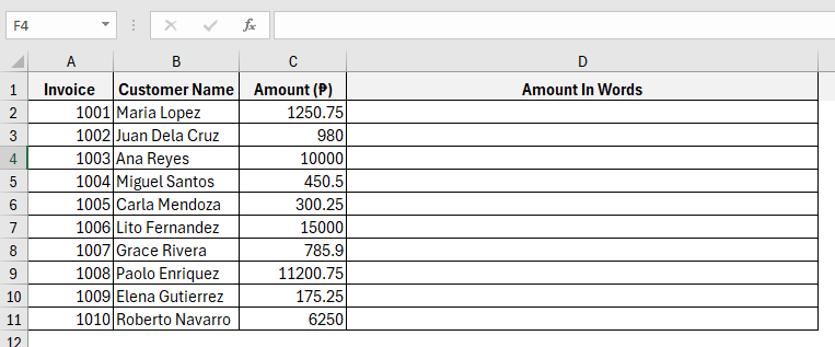 Using VBA for Macro Code to Convert Number to Words in Excel