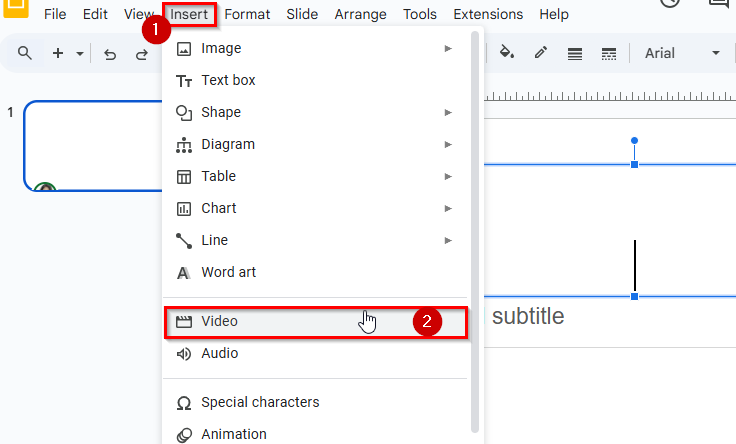 Embed a Video Using Google Drawing