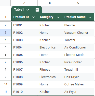 Basic REVERSE Lookup in Google Sheets