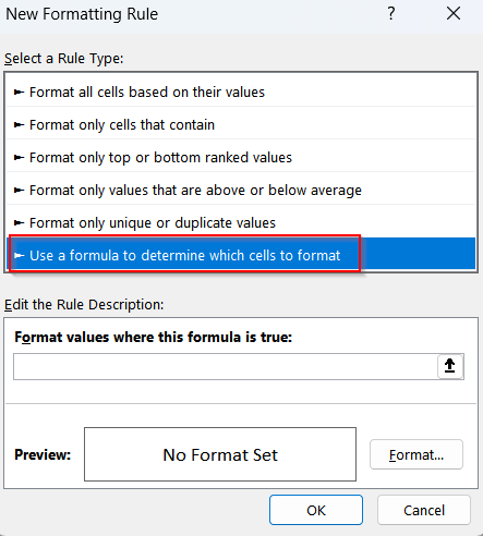 Combining Define Name, Conditional Formatting & VBA to Highlight Active Row in Excel