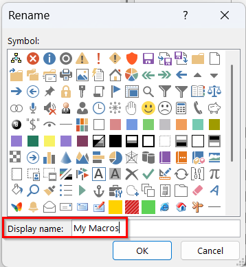 Add a Macro Button to Your Own Group On Your Excel Ribbon