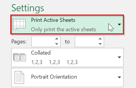 Use Print Selection to Print the Selected Area in Excel