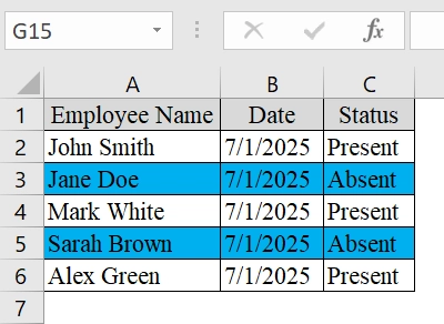 Use Logical Functions (AND/OR) to Highlight Entire Row in Excel with Conditional Formatting