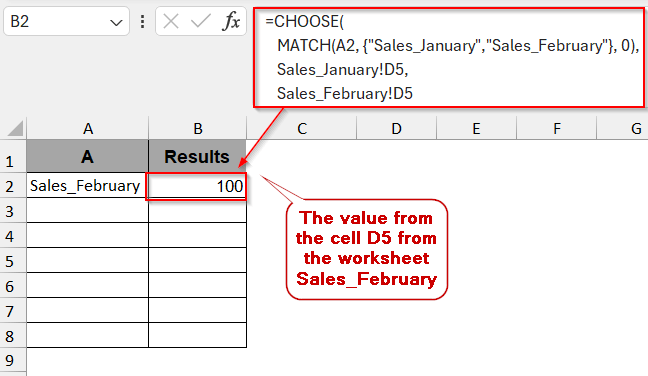 CHOOSE and INDEX as Alternative to INDIRECT Function