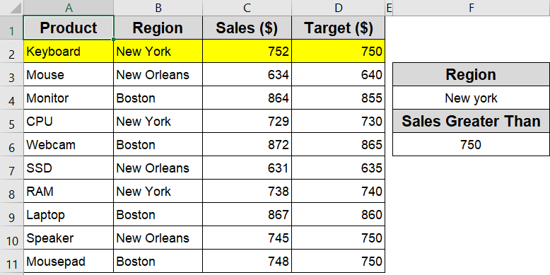 Use AND/OR Logic to Highlight with Multiple Conditions
